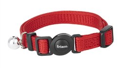 Frisco Nylon Breakaway Cat Collar with Bell, Red, 8 to 12-in neck, 3/8-in wide