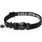 Show in main carousel: Frisco Nylon Personalized Breakaway Cat Collar with Bell, Black, 8 to 12-in neck, 3/8-in wide slide 2 of 8