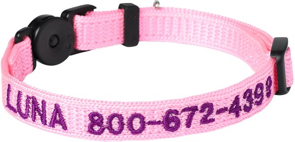 Frisco Nylon Personalized Breakaway Cat Collar with Bell