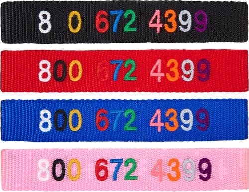 Show full view: Frisco Nylon Personalized Dog Collar, Pink, Medium: 14 to 20-in neck, 3/4-in wide slide 2 of 9