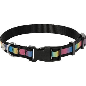 Frisco Nylon Reflective Dog Collar, Black, Medium