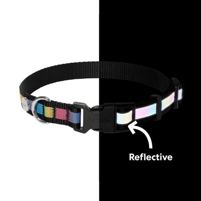 Show full view: Frisco Nylon Reflective Dog Collar, Black, Medium slide 4 of 9