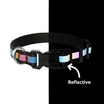 Show full view: Frisco Nylon Reflective Dog Collar, Black, X-Small slide 4 of 9
