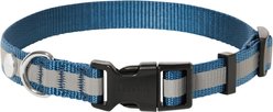 Frisco Nylon Reflective Dog Collar, Midnight Blue, Medium