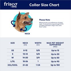 Frisco Nylon Reflective Dog Collar, Midnight Blue, Medium slide 2 of 8