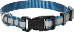 Frisco Nylon Reflective Dog Collar, Midnight Blue, Small