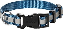 Frisco Nylon Reflective Dog Collar, Midnight Blue, X-Small