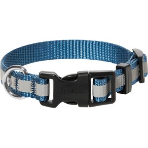 Frisco Nylon Reflective Dog Collar, Midnight Blue, X-Small