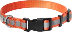 Frisco Nylon Reflective Dog Collar, Orange, Medium