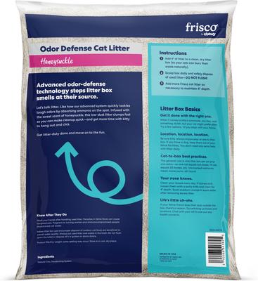 Show full view: Frisco Odor Defense Honeysuckle Scented Clumping Clay Cat Litter, 35-lb bag slide 3 of 9