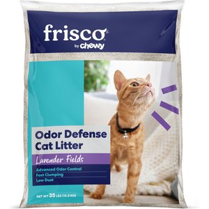 Frisco Odor Defense Lavender Fields Scented Clumping Clay Cat Litter, 35-lb bag