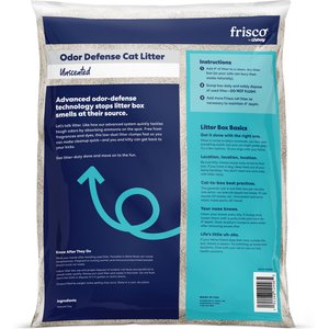 Frisco Odor Defense Unscented Clumping Clay Cat Litter, 35-lb bag