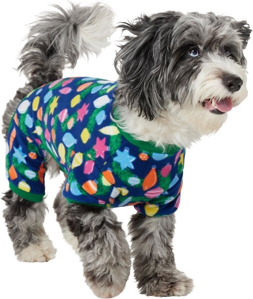 FRISCO Cozy Fleece Dog Cat PJs, Ornament, Large