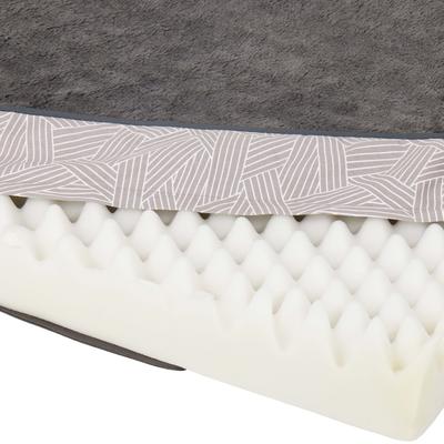 Show full view: Frisco Ortho Lounger Dog & Cat Bed, Grey, Large slide 5 of 9