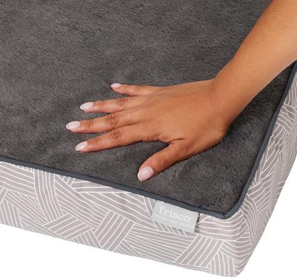 Show full view: Frisco Ortho Lounger Dog & Cat Bed, Grey, Large slide 6 of 9