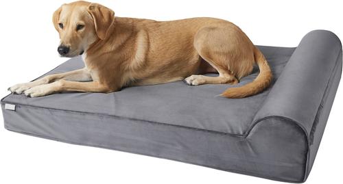 Show full view: Frisco Orthopedic Chaise Dog Bed with Removable Cover, Gray, XX-Large slide 4 of 9