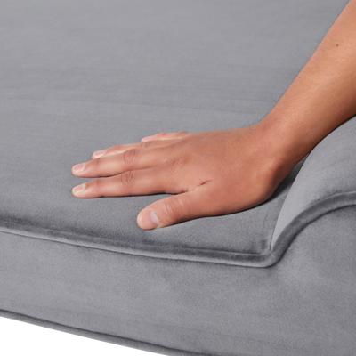 Show full view: Frisco Orthopedic Chaise Dog Bed with Removable Cover, Gray, XX-Large slide 6 of 9