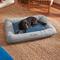 Show in main carousel: Frisco Orthopedic Personalized Bolster Dog Bed w/Removable Cover, Harbour Blue, X-Large slide 1 of 9