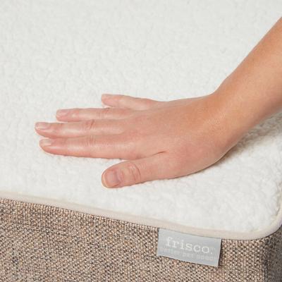 Show full view: Frisco Orthopedic Pillow Cat & Dog Bed, Beige, Medium slide 6 of 9