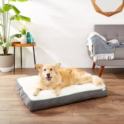 Frisco Orthopedic Pillow Cat & Dog Bed with Removable Cover, Gray, Large
