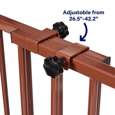 Show full view: Frisco Outdoor Dog Gate - Dark Brown slide 6 of 8