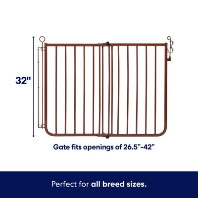 Show full view: Frisco Outdoor Dog Gate - Dark Brown slide 3 of 8