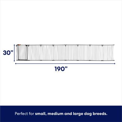 Show full view: Frisco Outdoor Galvanized Steel 8-Panel Configurable Gate & Playpen with Oxford Roof, 30-in slide 2 of 11
