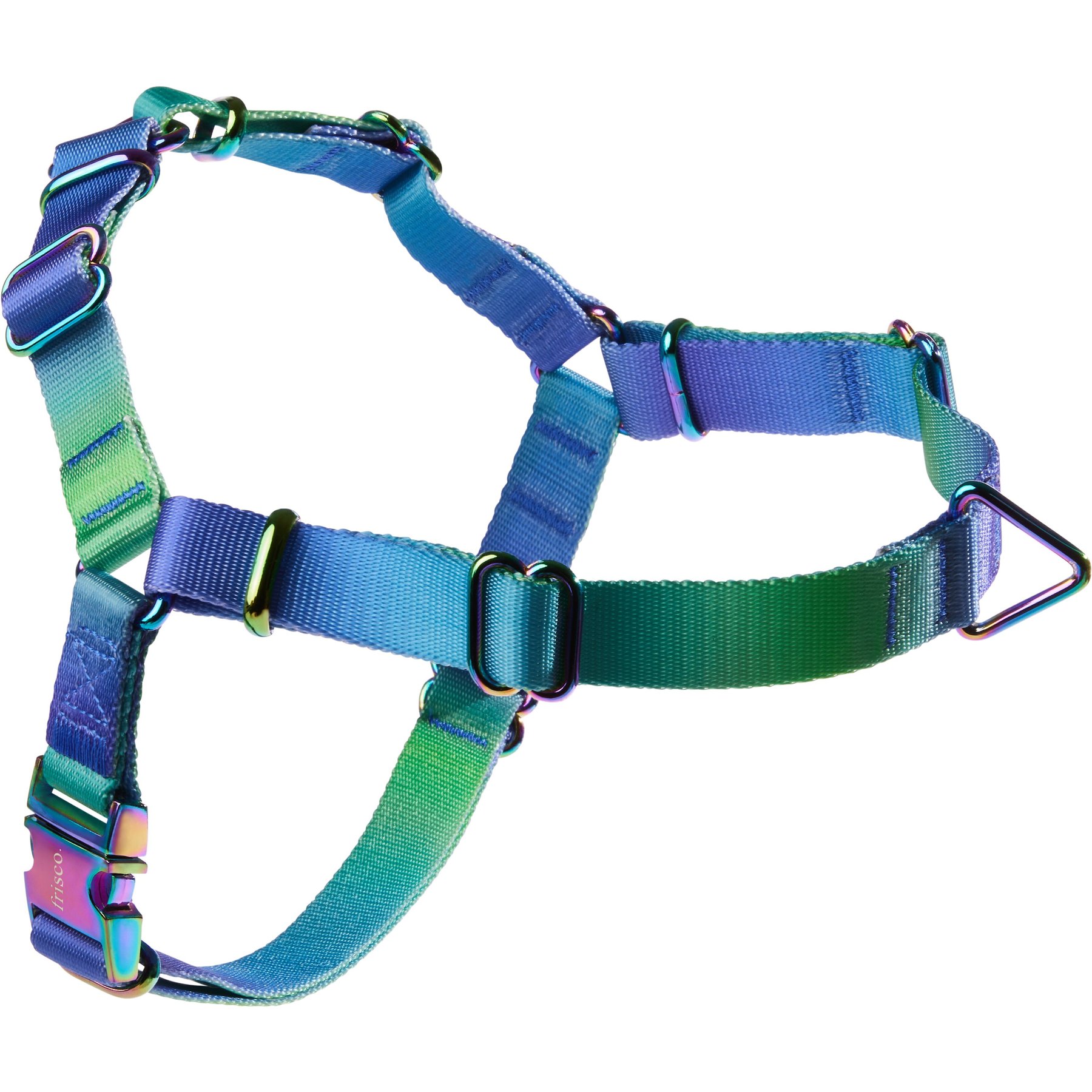 Frisco Outdoor Green Ombre Style Dog Harness, XL - Girth: 32-44-in