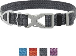 Frisco Outdoor Heathered Nylon Collar, Midnight Black, XS, Neck: 8-12-in, Width: 5/8th -in + Dog Leash, Midnight Black, SM - Length: 6-ft, Width: 5/8-in slide 2 of 8