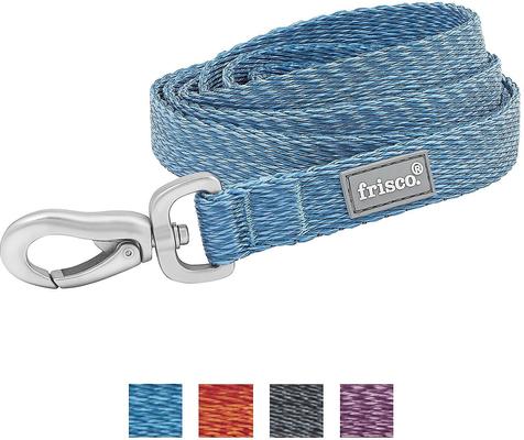 Show full view: Frisco Outdoor Heathered Nylon Collar, River Blue, Extra Small, Neck: 8-12-in, Width: 5/8th-in + Dog Leash, River Blue, Small - Length: 6-ft, Width: 5/8-in slide 6 of 9