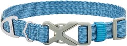 Frisco Outdoor Heathered Nylon Collar, River Blue, SM - Neck: 10-14-in, Width: 5/8-in