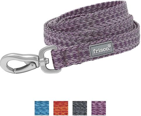 Show full view: Frisco Outdoor Heathered Nylon Collar, Shadow Purple, Extra Small, Neck: 8-12-in, Width: 5/8th-in + Dog Leash, Shadow Purple, Small - Length: 6-ft, Width: 5/8-in slide 6 of 9
