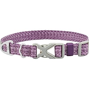 Frisco Outdoor Heathered Nylon Collar, Shadow Purple, LG, Neck: 18 - 26-in, Width: 1-in