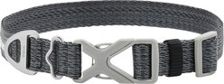 Frisco Outdoor Heathered Nylon Collar, Storm Gray, MD - Neck: 14-20-in, Width: 3/4-in