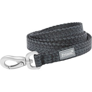 Frisco Outdoor Heathered Nylon Leash, Gray, SM - Length: 6-ft, Width: 5/8-in