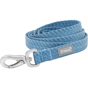 Frisco Outdoor Heathered Nylon Leash, River Blue, LG - Length: 6-ft, Width: 1-in