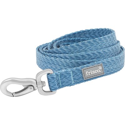 Frisco Frisco Outdoor Heathered Nylon Leash, River Blue, SM - Length: 6-ft, Width: 5/8-in