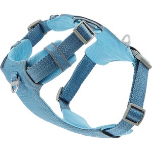 Frisco Outdoor Lightweight Ripstop Nylon Dog Harness, River Blue, L - Girth: 24 - 34-in