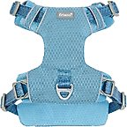 Frisco Outdoor Lightweight Ripstop Nylon Dog Harness, River Blue, M - Girth: 20 - 28-in