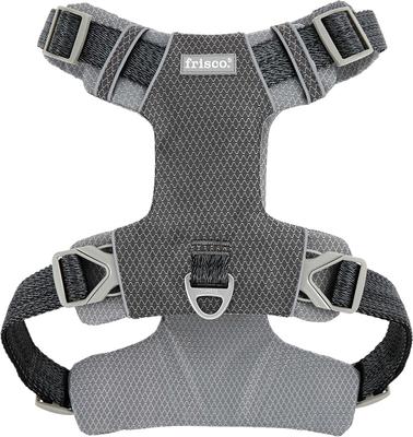 Show full view: Frisco Outdoor Lightweight Ripstop Nylon Dog Harness, Storm Gray, Extra Large, Neck: 22 to 34-in, Girth: 32 to 44-in slide 1 of 7