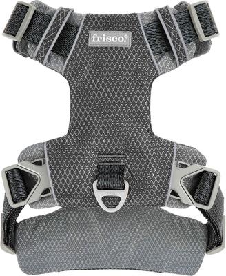 Show full view: Frisco Outdoor Lightweight Ripstop Nylon Dog Harness, Storm Gray, L - Girth: 24 - 34-in slide 1 of 7