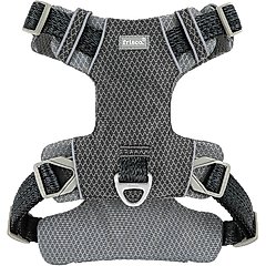 Frisco Outdoor Lightweight Ripstop Nylon Dog Harness, Storm Gray, M - Girth: 20 - 28-in