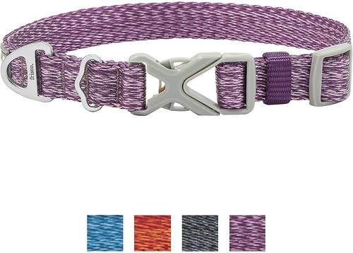 Show full view: Frisco Outdoor Lightweight Ripstop Nylon Harness, Storm Gray, Large, Neck: 18 to 28-in, Girth 24 to 34-in + Heathered Nylon Collar, Shadow Purple, Large, Neck: 18 -26-in, Width: 1-in slide 6 of 9
