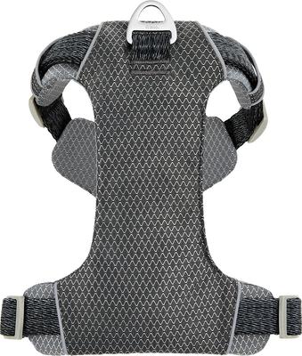 Show full view: Frisco Outdoor Lightweight Ripstop Nylon Harness, Storm Gray, Medium, Neck: 15 to 23-in, Girth, 20 to 28-in + Heathered Nylon Collar, Shadow Purple, Medium - Neck: 14-20-in, Width: 3/4-in slide 3 of 9