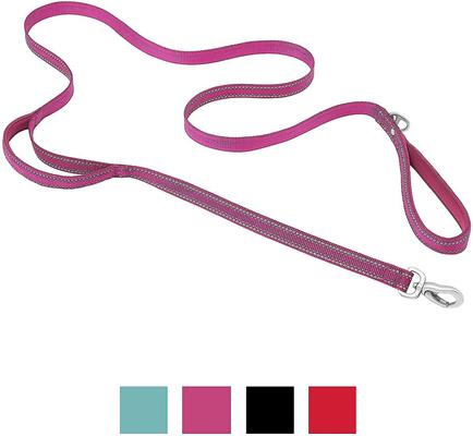 Show full view: Frisco Outdoor Nylon Reflective Comfort Padded Collar, Boysenberry Purple, Medium - Neck: 14-20-in, Width: 3/4-in + Dog Leash, Boysenberry Purple, Medium - Length: 6-ft, Width: 3/4-in slide 6 of 10