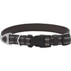 Frisco Outdoor Nylon Reflective Comfort Padded Dog Collar, Black, XS: Neck: 8-12-in, W: 5/8th -in