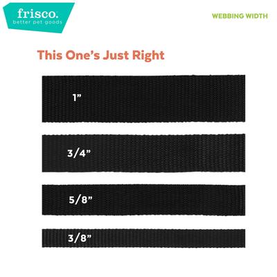 Show full view: Frisco Outdoor Nylon Reflective Comfort Padded Dog Collar, Boysenberry Purple, MD - Neck: 14-20-in, Width: 3/4-in slide 7 of 9
