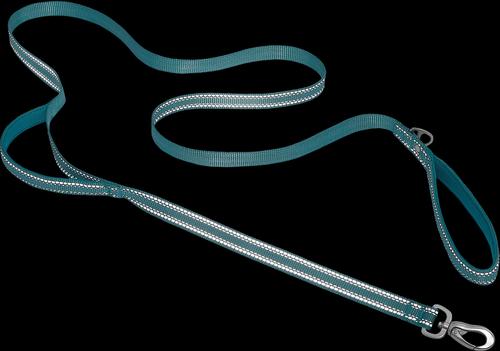Show full view: Frisco Outdoor Nylon Reflective Comfort Padded Dual Handles Dog Leash, Bayou Teal, MD - Length: 6-ft, Width: 3/4-in slide 4 of 9