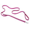 Frisco Outdoor Nylon Reflective Comfort Padded Dual Handles Dog Leash, Boysenberry Purple, LG - Length: 6-ft, Width: 1-in