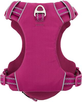 Show full view: Frisco Outdoor Premium Ripstop Nylon Dog Harness with Pocket, Boysenberry Purple, M - Girth: 20 - 28-in slide 3 of 7